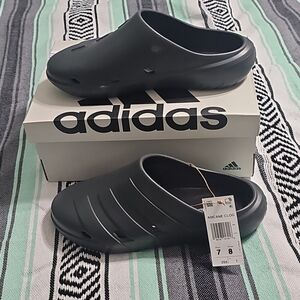 Adidas Adicane HQ9918 Unisex US‎ M7/W8 Clogs Carbon Core Black Slip-On Sandals